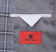 293-14 Men's Classic Fit Single Breasted Grey & White Check Suits