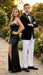 Men’s Black Velvet Tuxedo Blazer with Studded Lapel – Formal Evening Jacket