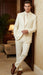 Men’s Ivory Tuxedo Suit with Satin Notch Lapel – Formal Wedding and Evening Wear Suit in Cream Off White Color