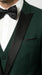 Men’s Hunter Green Tuxedo Suit 3 Piece – One Button Peak Lapel Designer Formal Suit for Wedding,  Light Weight Wool By Statement Dark Green