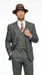 Men’s Grey Vintage Gangster Suit – Bonnie and Clyde Inspired 3 Piece Classic 1920s Formal Outfit