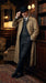 Men’s Beige Cotton Trench Coat Suit Package – Classic Long Overcoat for Formal + Suit + Hat