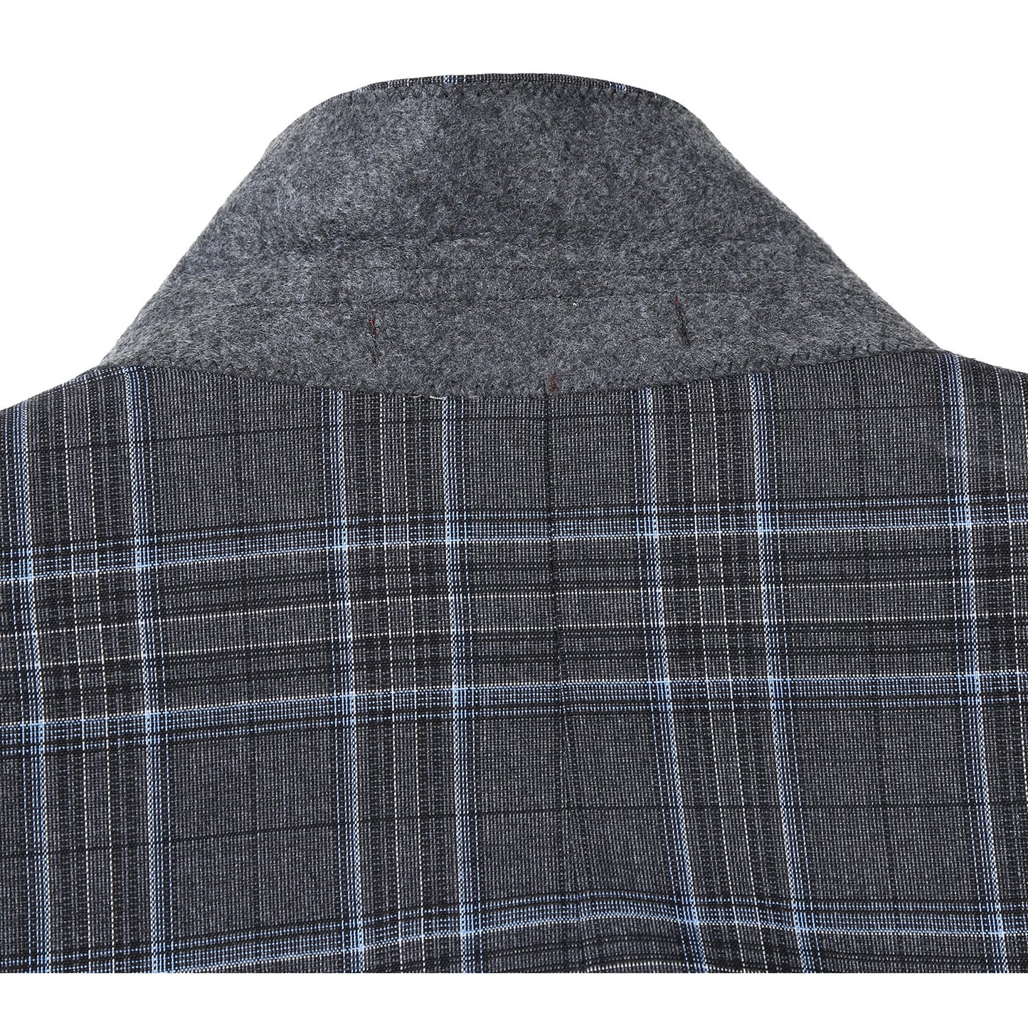 293-28 Men's Slim Fit Checked Suits - Image 6