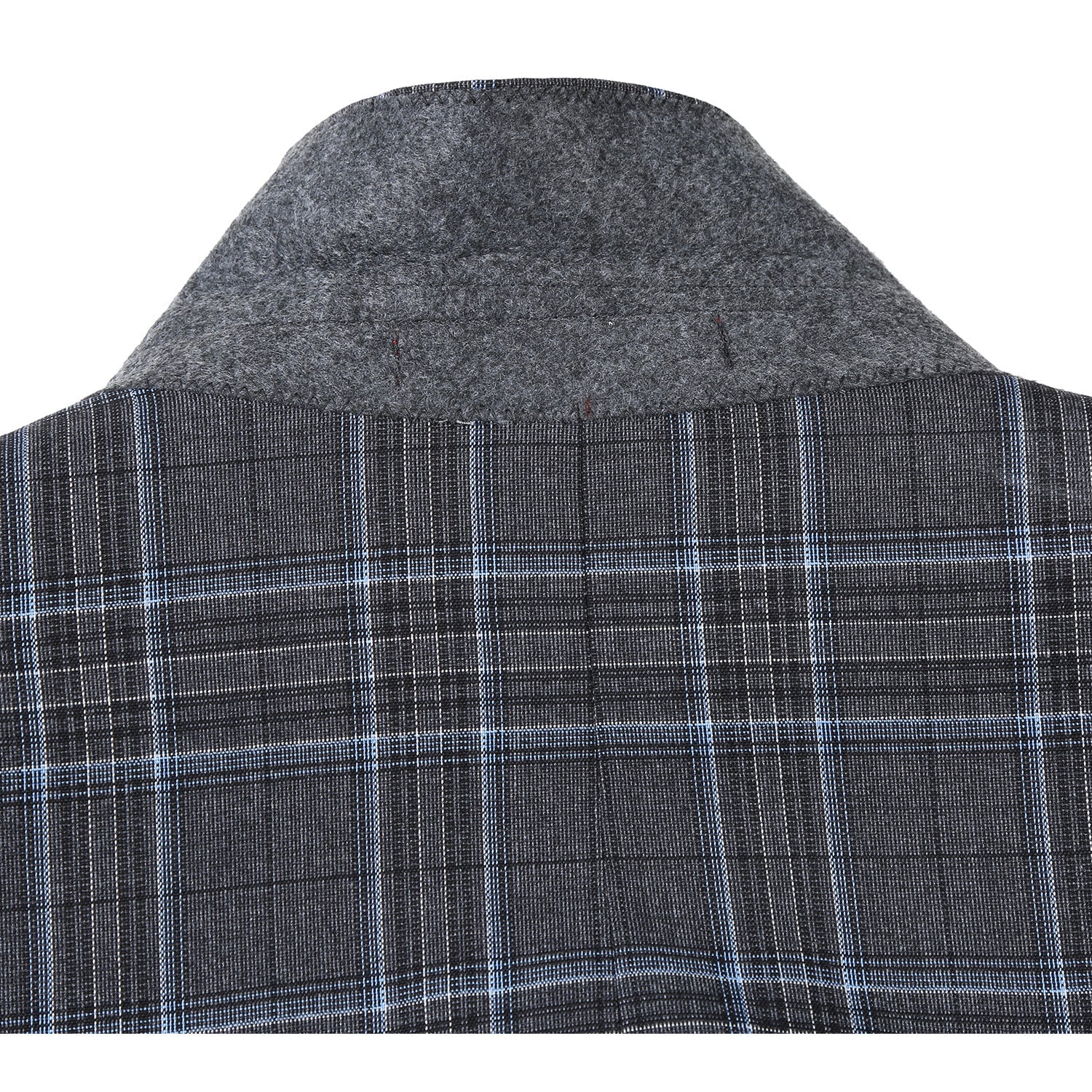 293-28 Men's Slim Fit Checked Suits - Image 6