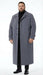 Men’s Full-Length Charcoal Grey Overcoat – Premium Microfiber Blend Long Dress Coat for Winter and Formal Wear in Gray Color