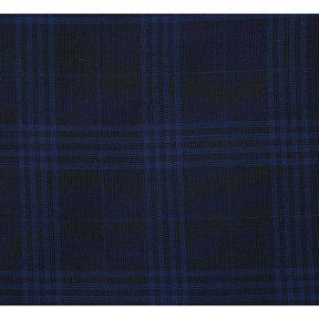 564-3 Men's Slim Fit Wool Blend Stretch Checked Suit - Image 6