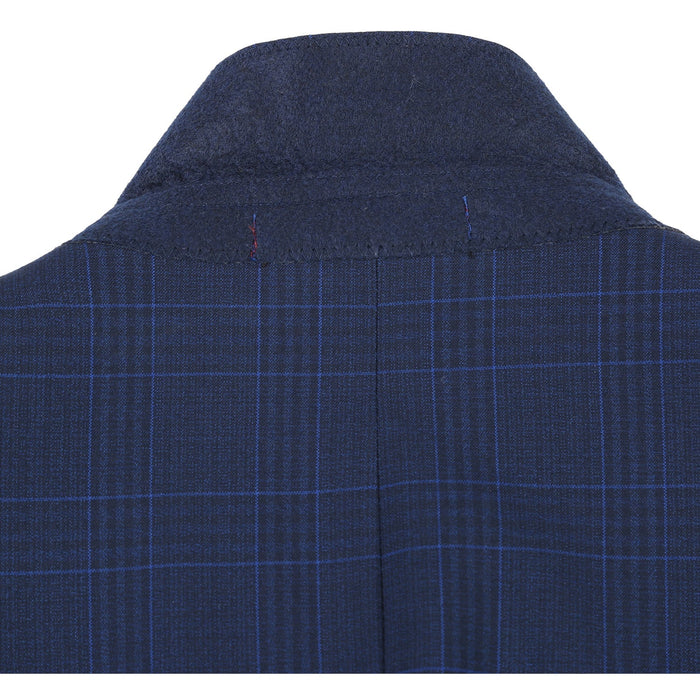 293-26 Men's Classic Fit Checked Suits - Image 6