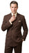Men’s Brown Vintage Double Breasted Suit, Classic 1940s Style Formal Wedding Business Suit Set