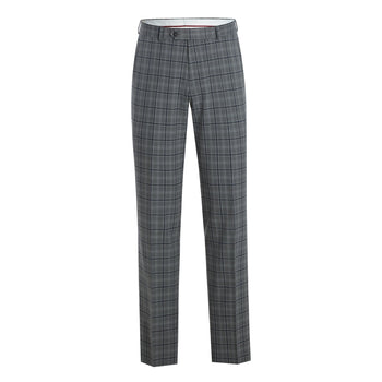 293-20 Men's Slim Fit Stretch Checked Suits - Image 7