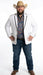 Men’s White Western Blazer with Black Trim – Classic Cowboy Style