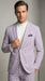 Men’s Lavender Seersucker 2 Piece Suit, Lightweight Summer Blazer and Pants Set for Weddings, Parties, Prom, and summer fabric