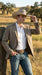Men’s Dark Tan Taupe Light Brown Western Cowboy Blazer – Classic Country Style Jacket for Wedding, Casual Country Jacket Textured
