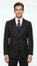 Vitali Mens Black Tone on Tone Shadow Stripe Vested Suit Set – 3 Piece Modern Fit Pinstripe Two Buttons