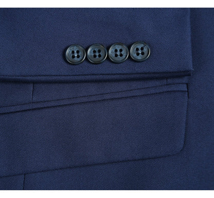 201-18 Men's 2-Piece Slim Fit Single Breasted Notch Lapel Suit - Image 7