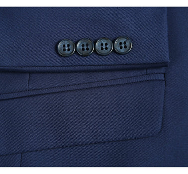 201-18 Men's 2-Piece Slim Fit Single Breasted Notch Lapel Suit - Image 7