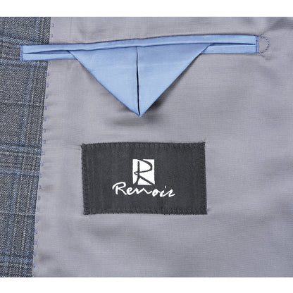 564-7 Men's Classic Fit Wool Blend Stretch Suits - Image 6