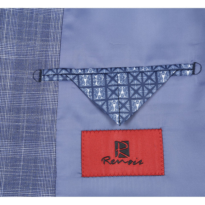 Renoi Designer Suit 293-24 Men's Slim Fit Checked Suits