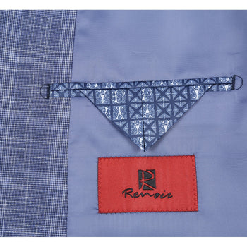 Renoi Designer Suit 293-24 Men's Slim Fit Checked Suits