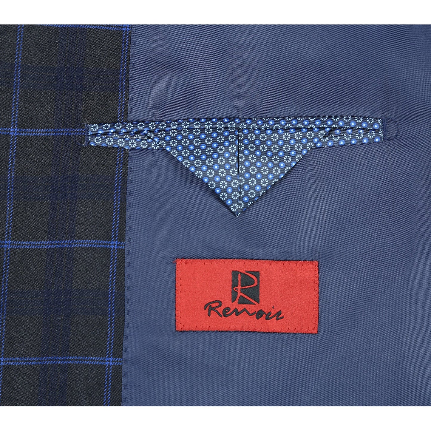 293-27 Men's Classic Fit Checked Suits - Image 6