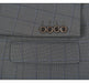 292-2 Men's Two Piece Classic Fit Windowpane Check Dress Suit