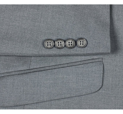 2110-2 Men's Slim Fit Solid Stretch 2-Piece Suit - Image 7