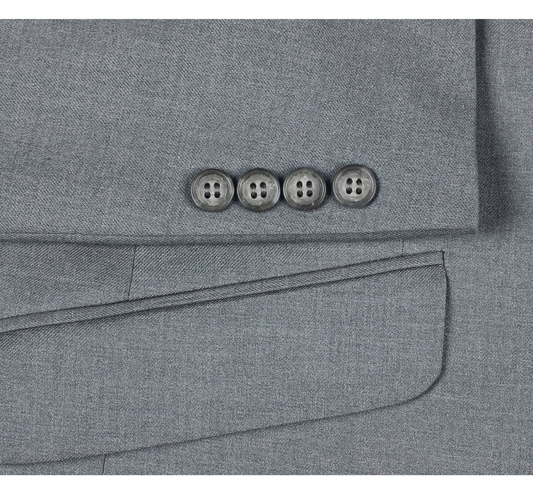 2110-2 Men's Slim Fit Solid Stretch 2-Piece Suit
