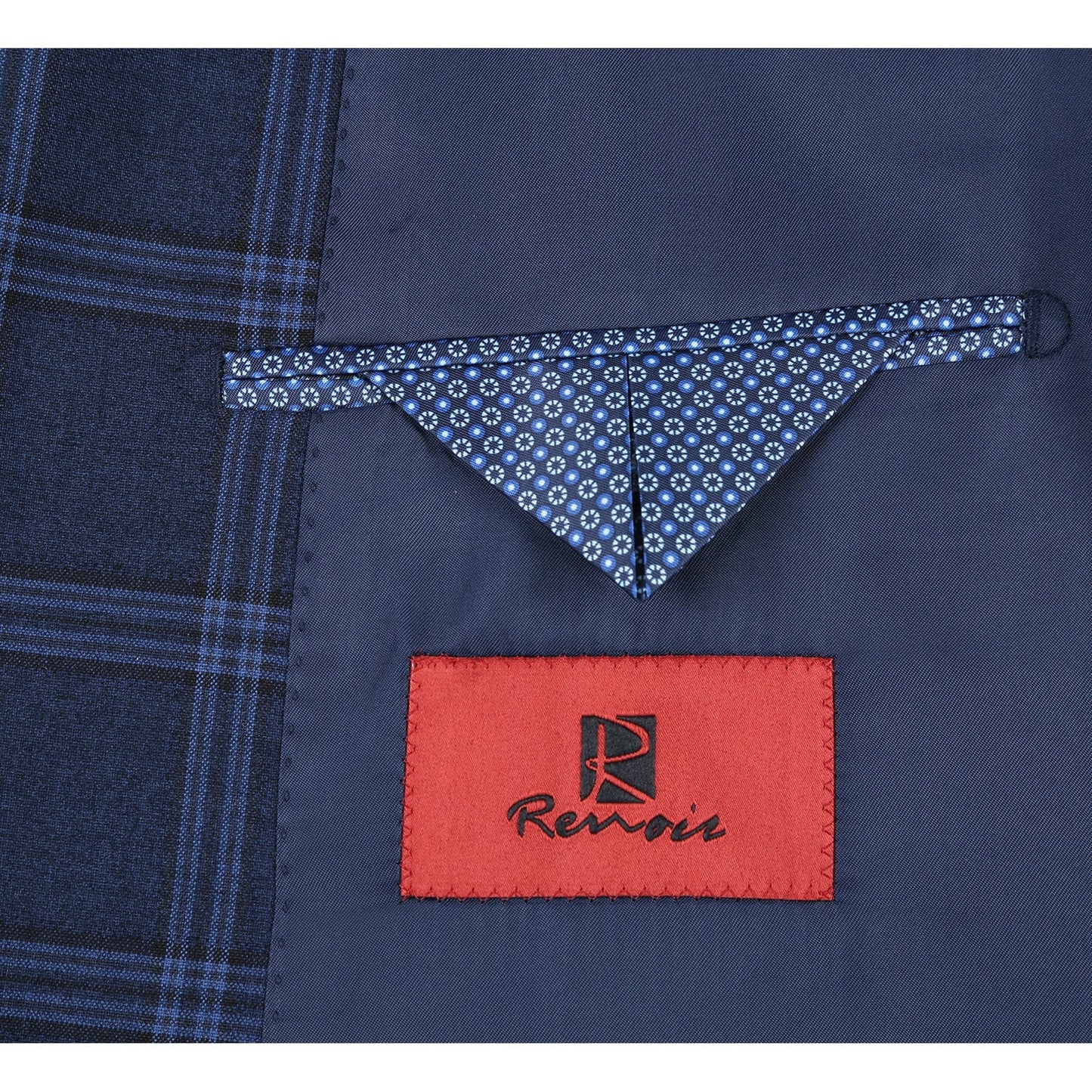 293-22 Men's Slim Fit Checked Suits - Image 6