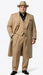 Men’s 1920s Beige Zoot Suit – Long Mafia Gangster Three-Piece Suit in Tan Khaki Color 40 inch Zuit Pachuco Suit