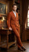 Vitali Brand Men’s Burnt Orange Double Breasted Suit – in Rust Brick Copper Color