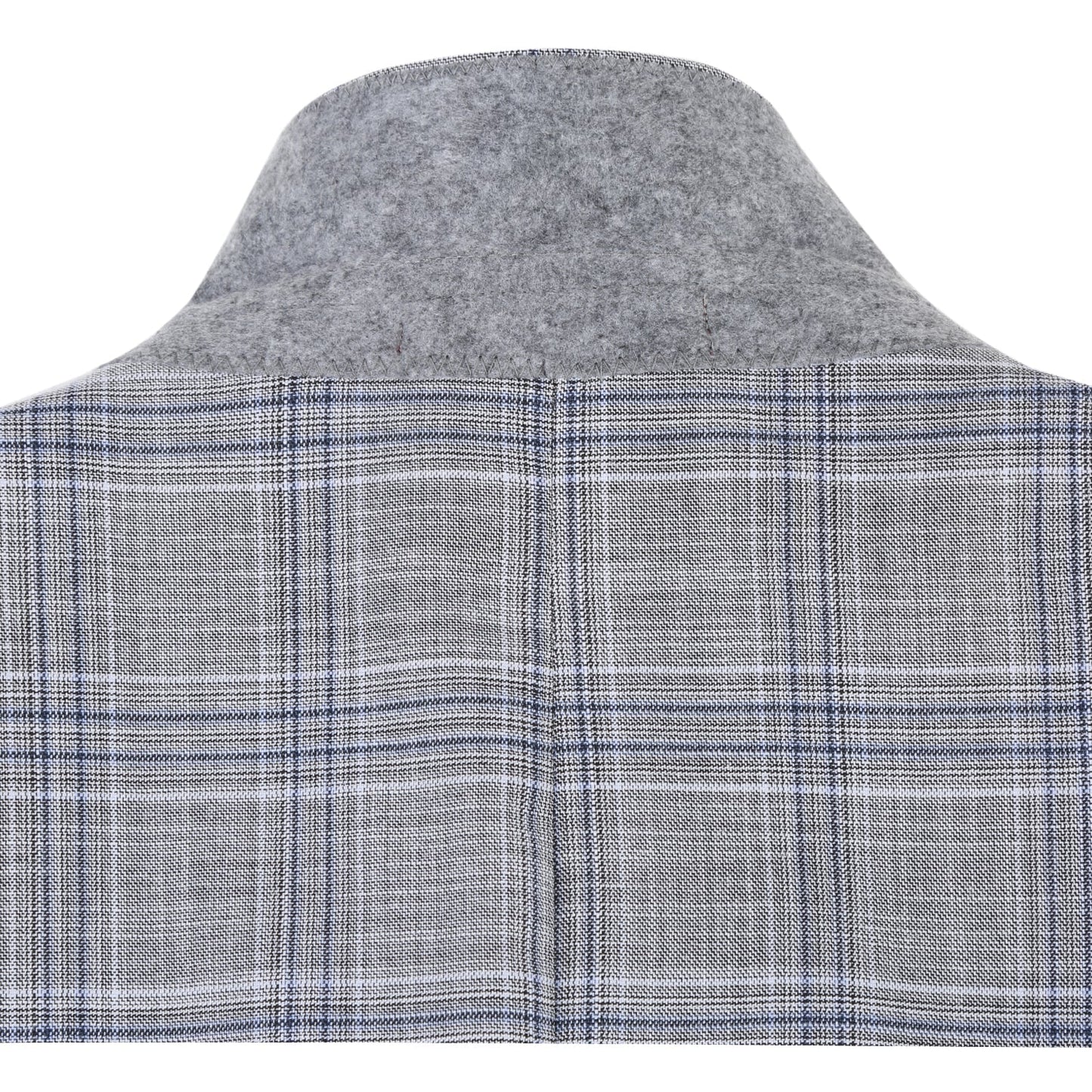 293-23 Men's Classic Fit Checked Suits - Image 6
