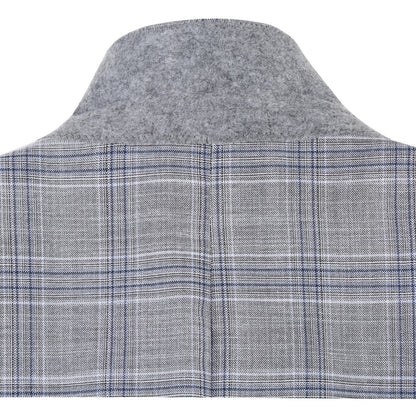 293-23 Men's Classic Fit Checked Suits - Image 6