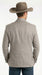 Mens Textured  Light Grey Western Blazer – Cowboy Style Casual Sport Coat for Men Classic Western Jacket