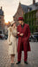 Men’s 1920s Red Zoot Suit – Long Mafia Gangster Three-Piece Vintage Outfit Zuit Pachuco Style