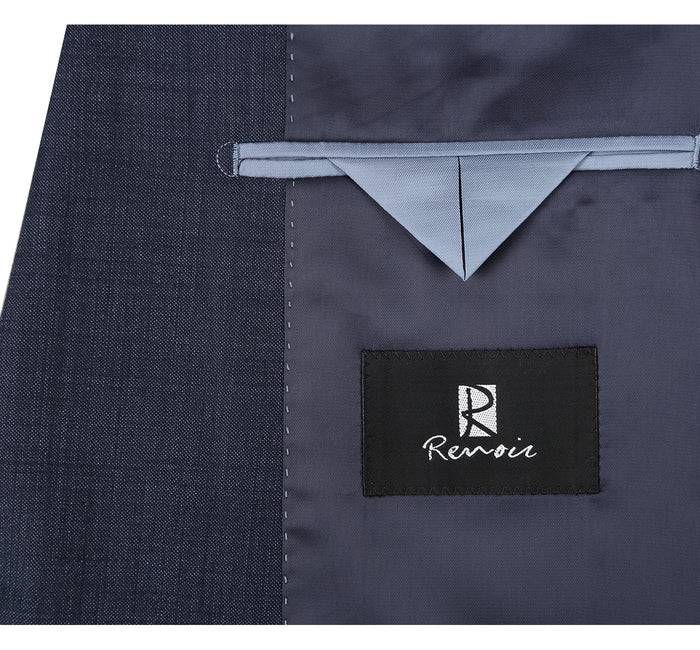 558-3 Men's Two Piece Classic Fit Wool Blend Suit - Image 6
