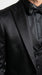 Men’s All Shiny Black Satin Suit – Black Satin Tuxedo Suit for Prom, Wedding, Formal Party and Evening Events Double breasted Vest