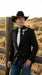 Men’s Black Tuxedo Western Blazer – Cowboy Style Formal Sport Coat Jacket for Dinner Jacket