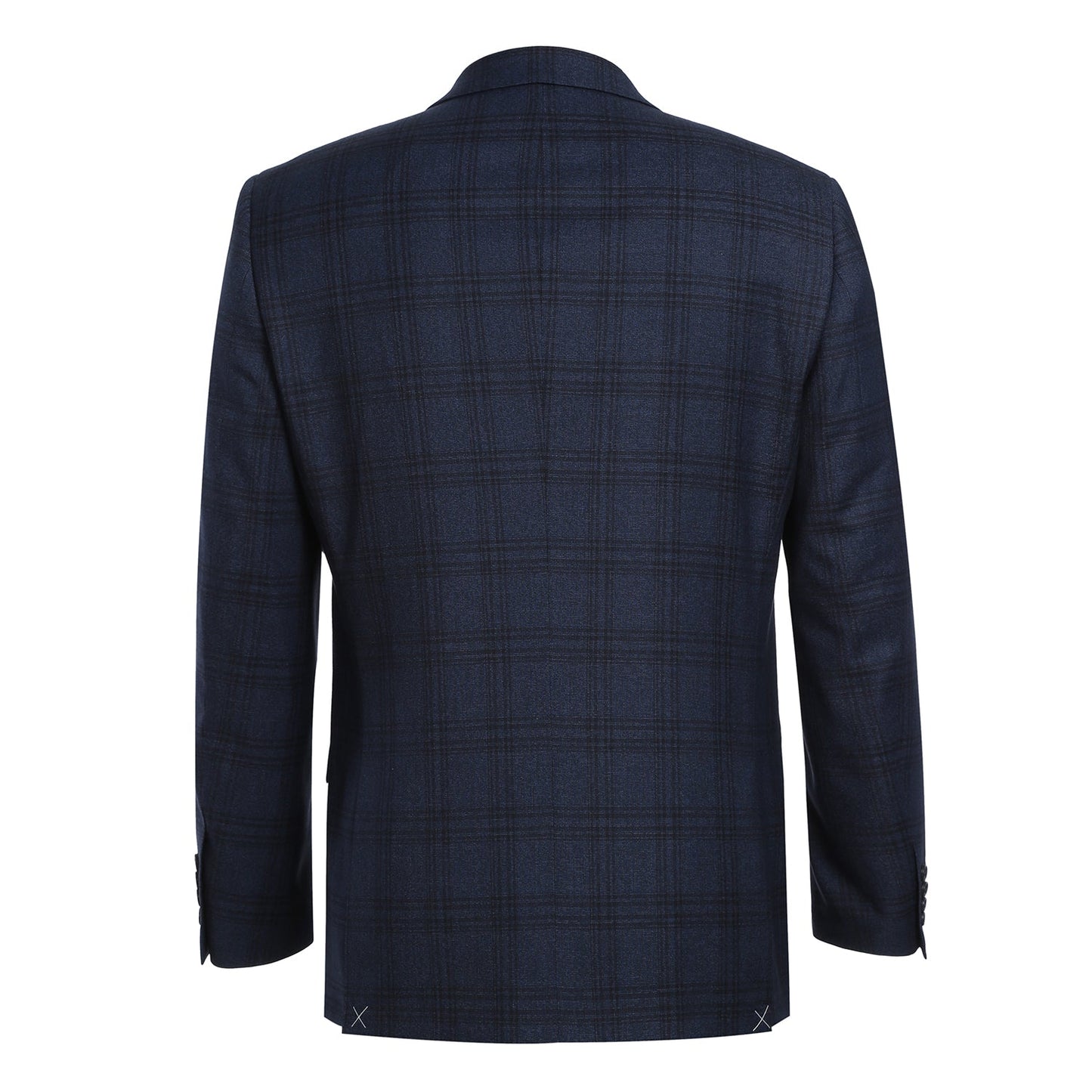 293-21 Men's Slim Fit Stretch Checked Suits - Image 3