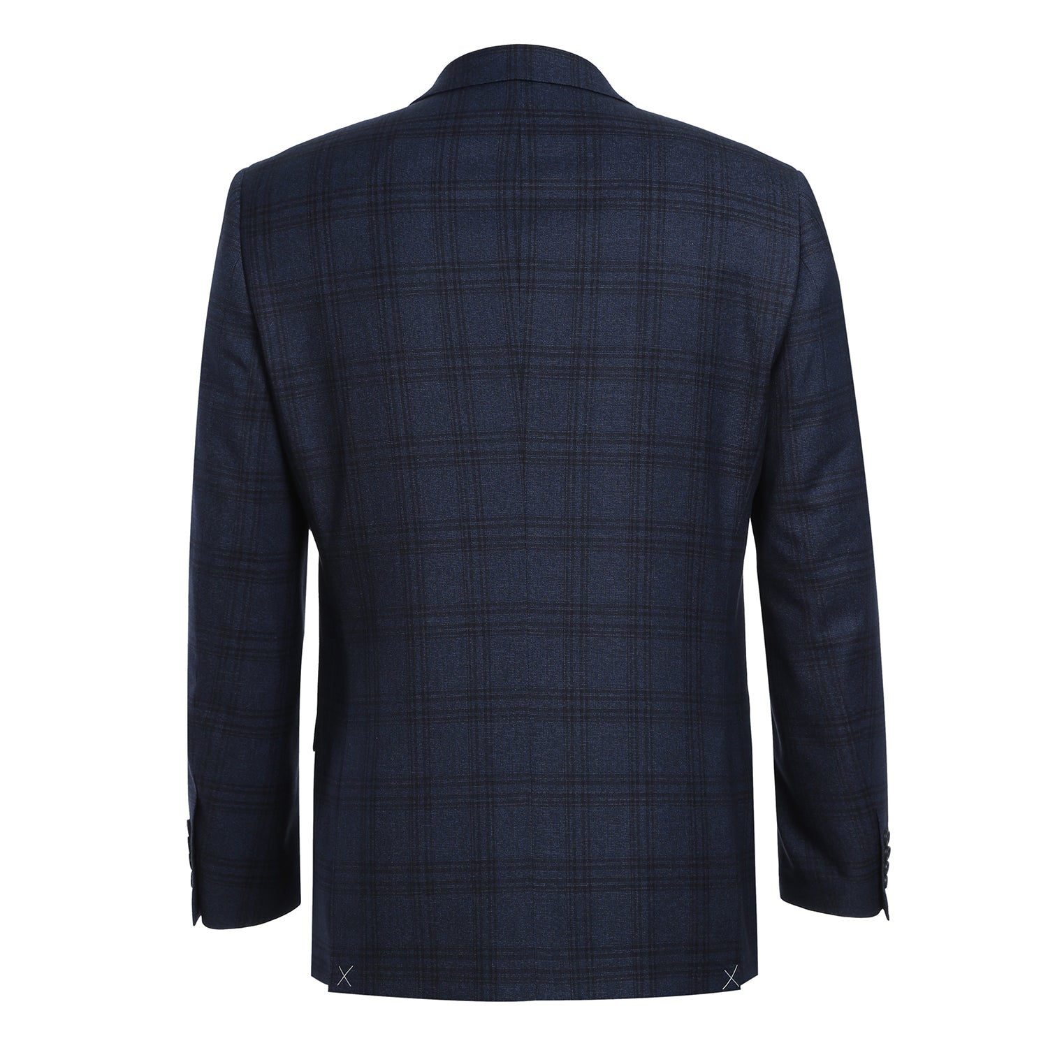 293-21 Men's Slim Fit Stretch Checked Suits - Image 3