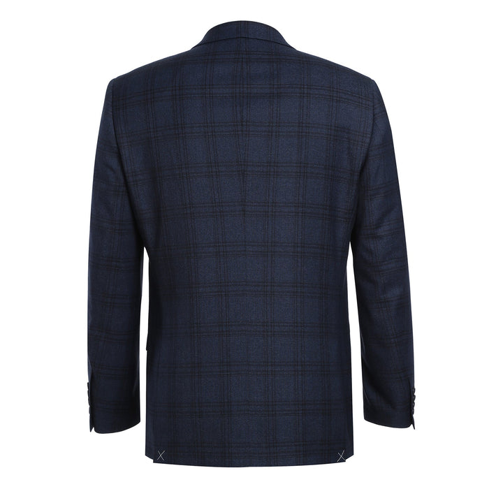 293-21 Men's Slim Fit Stretch Checked Suits - Image 3