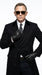 Men’s Black Double Breasted Overcoat, James Bond Inspired Long Formal Coat for Weddings, Business Events, Parties, and Winter Occasions