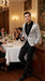 Men’s Silver Sequin Blazer Disco Style Jacket – Black Lapel Party Blazer, Shiny Evening Wear, 70s Dance Outfit, Formal Event Jacket