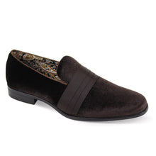 Uptown Hustle in Chocolate Brown Sleek Velvet Loafers by After Midnight