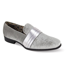 Uptown Hustle in Silver Sleek Velvet Loafers by After Midnight