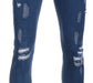 Skinny stretch ripped Jeans Dark Wash