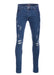Skinny stretch ripped Jeans Dark Wash