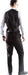Mens Extra Long For Tall Man Vested 3 Piece Suit in Color Black Two Buttons Modern Fit