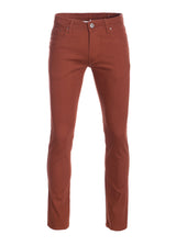 Skinny Jeans with tonal fabric, in Rust color