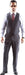 Mens Extra Long For Tall Man Vested 3 Piece Suit in Color Gray Two Buttons Modern Fit