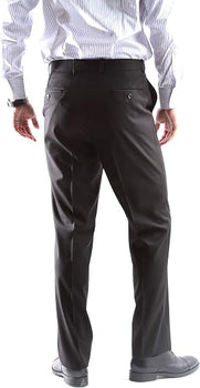 Mens Extra Long For Tall Man Vested 3 Piece Suit in Color Black Two Buttons Modern Fit