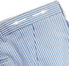 Mens Seersucker Pants - Summer Casual Pinstripe Modern Fit in Color Blue
